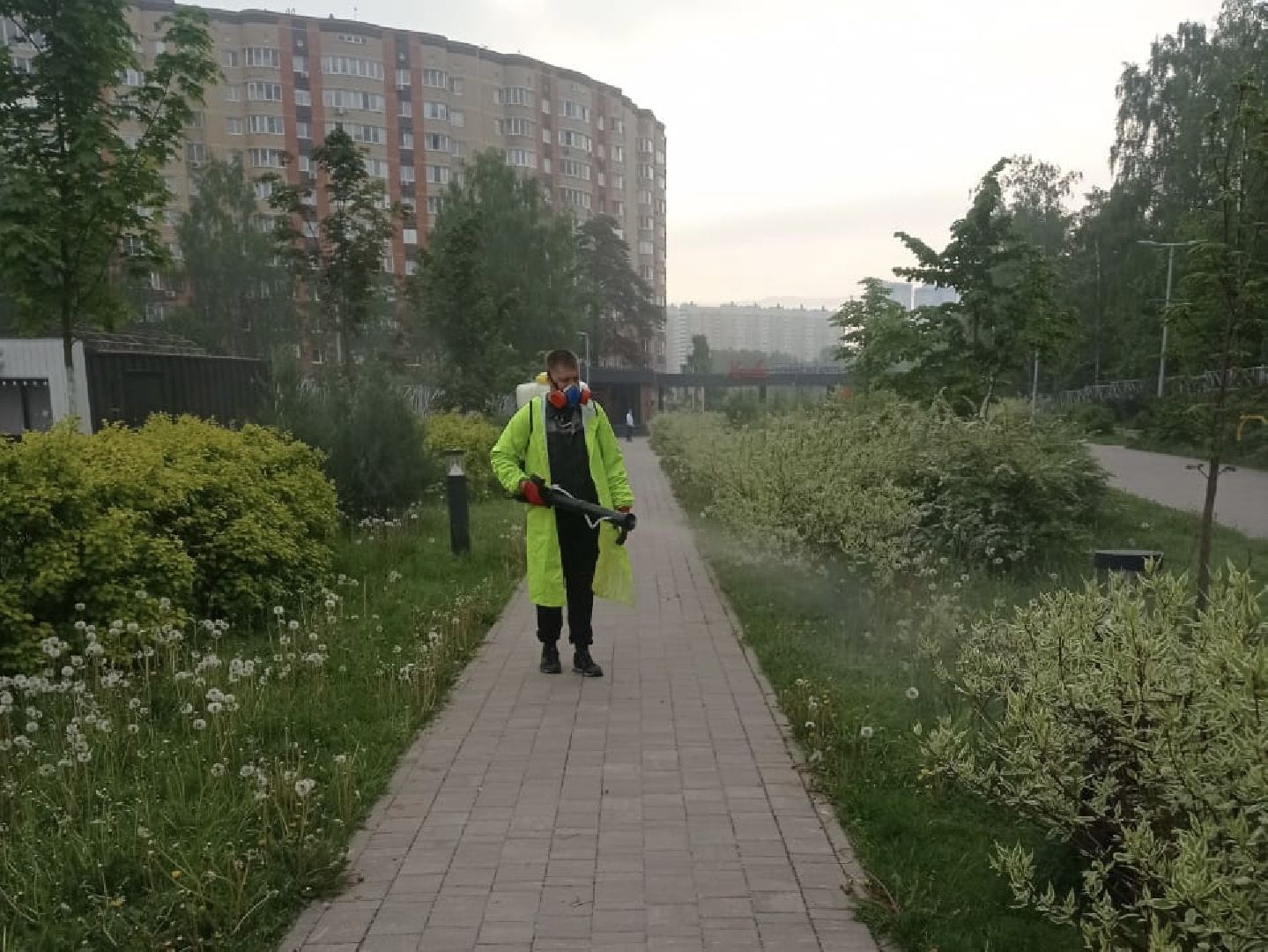 Химки, парк, безопасность, клещи, обработка от клещей