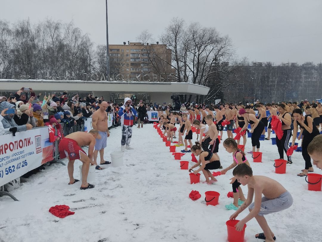 Массовое обливание, закаливание
