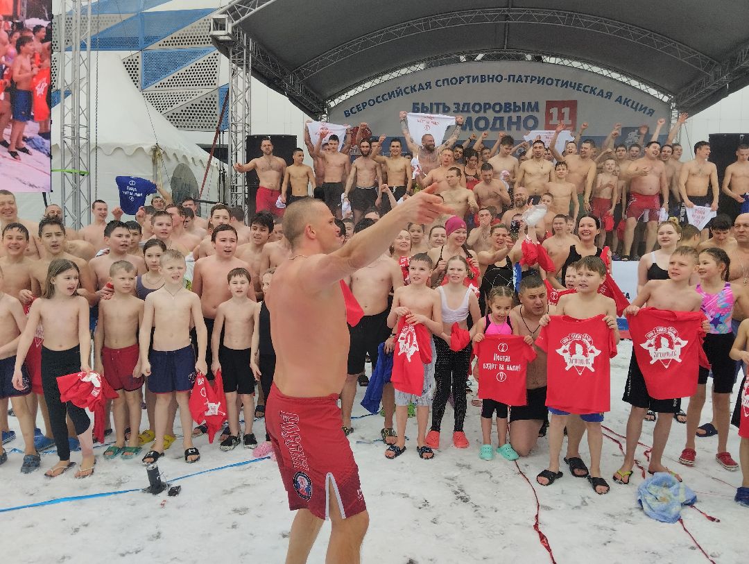 Массовое обливание, закаливание