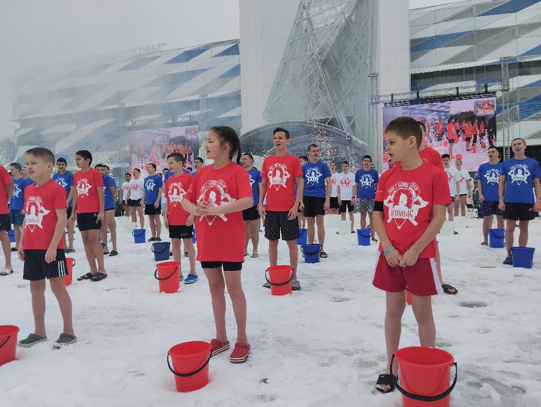 Массовое обливание, закаливание