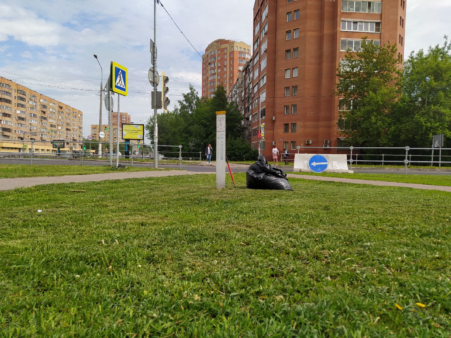 Газон, благоустройство, улица