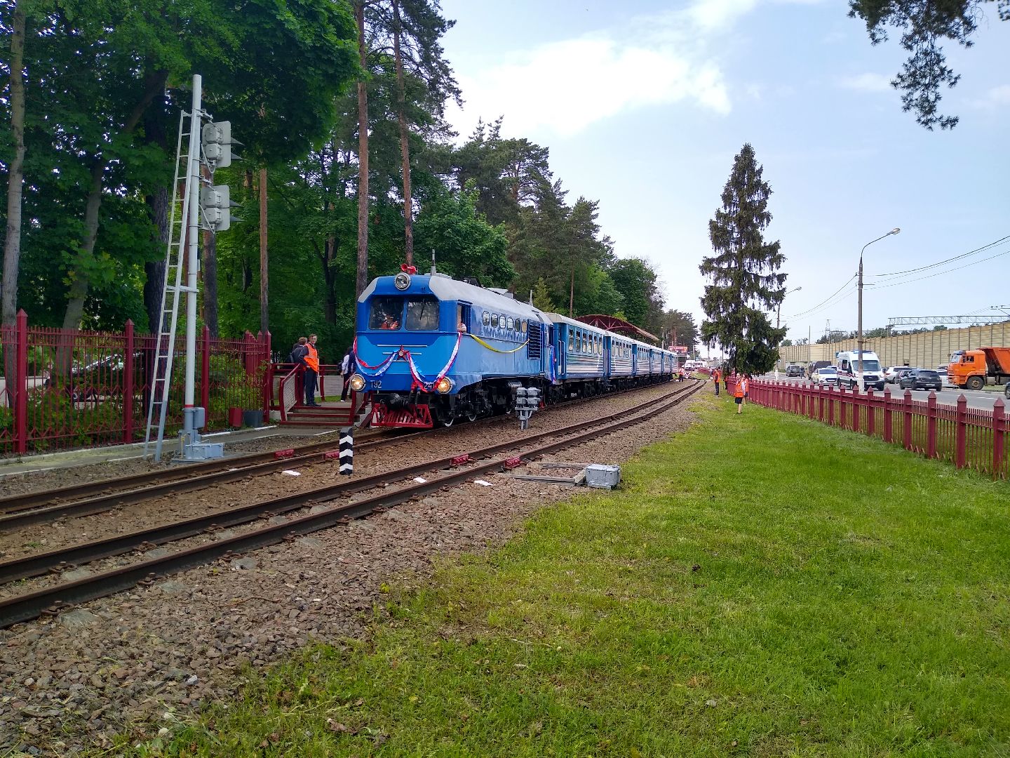 Раменское, транспорт, открытие сезона детской железной дороги