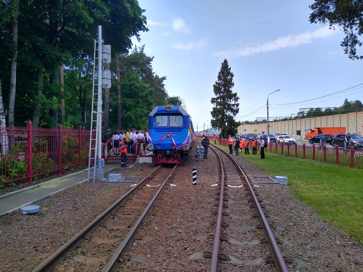 Раменское, транспорт, открытие сезона детской железной дороги