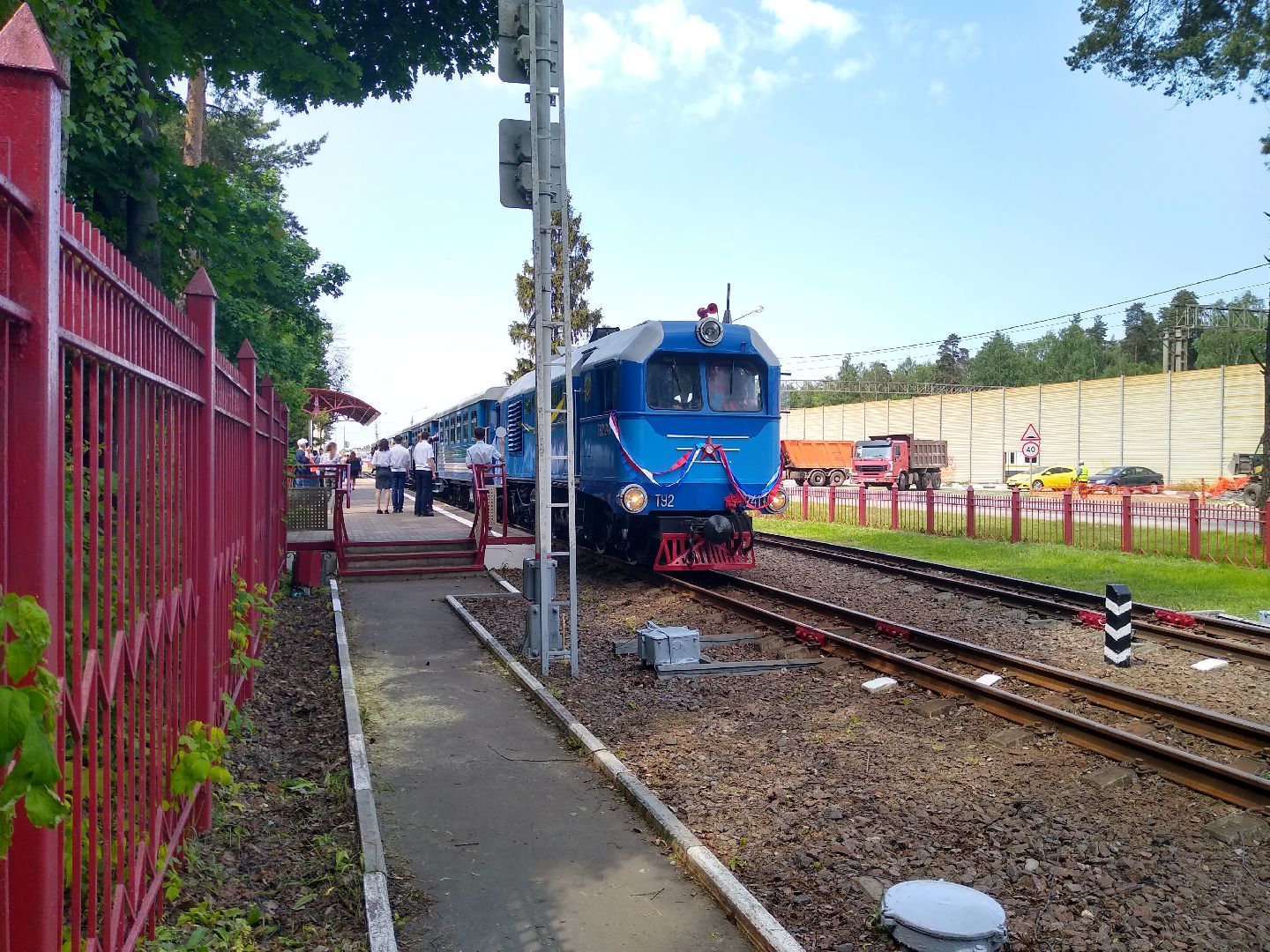 Раменское, транспорт, открытие сезона детской железной дороги