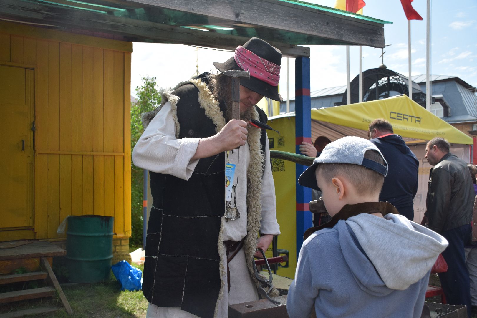 Павловский Посад, городской округ Павловский Посад, фестиваль, кузнец, ремесло, храм
