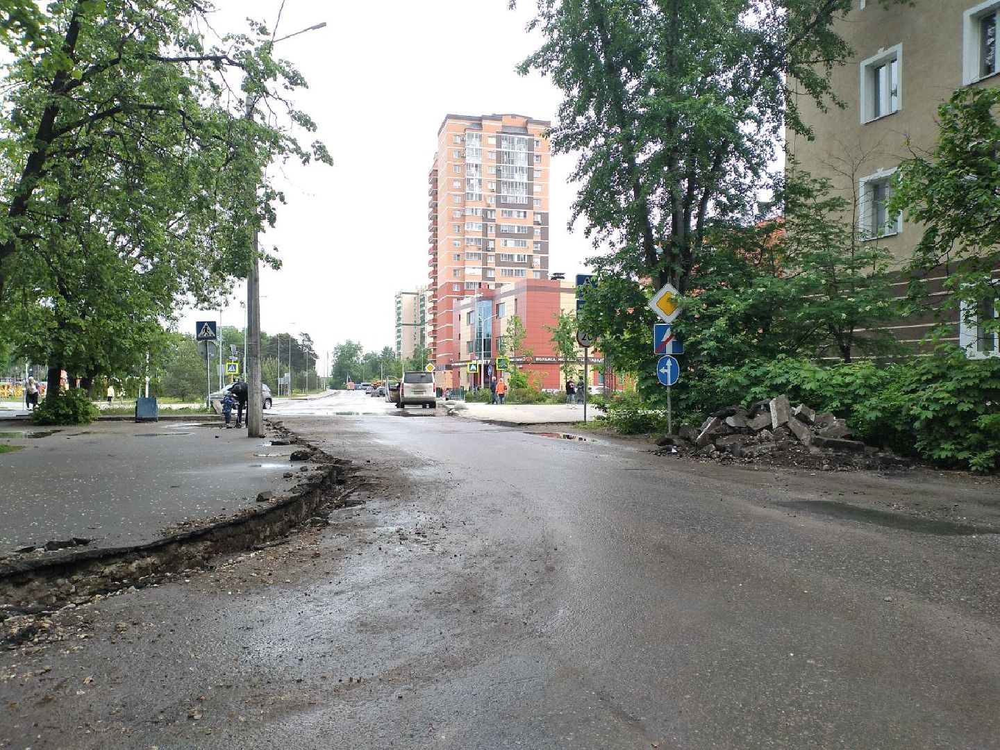 ремонт дороги, дороги, Лосино-Петровский