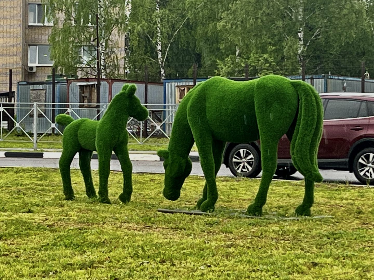 Наро-Фоминск, благоустройство, топиарии, перинатальный центр, арт-объект