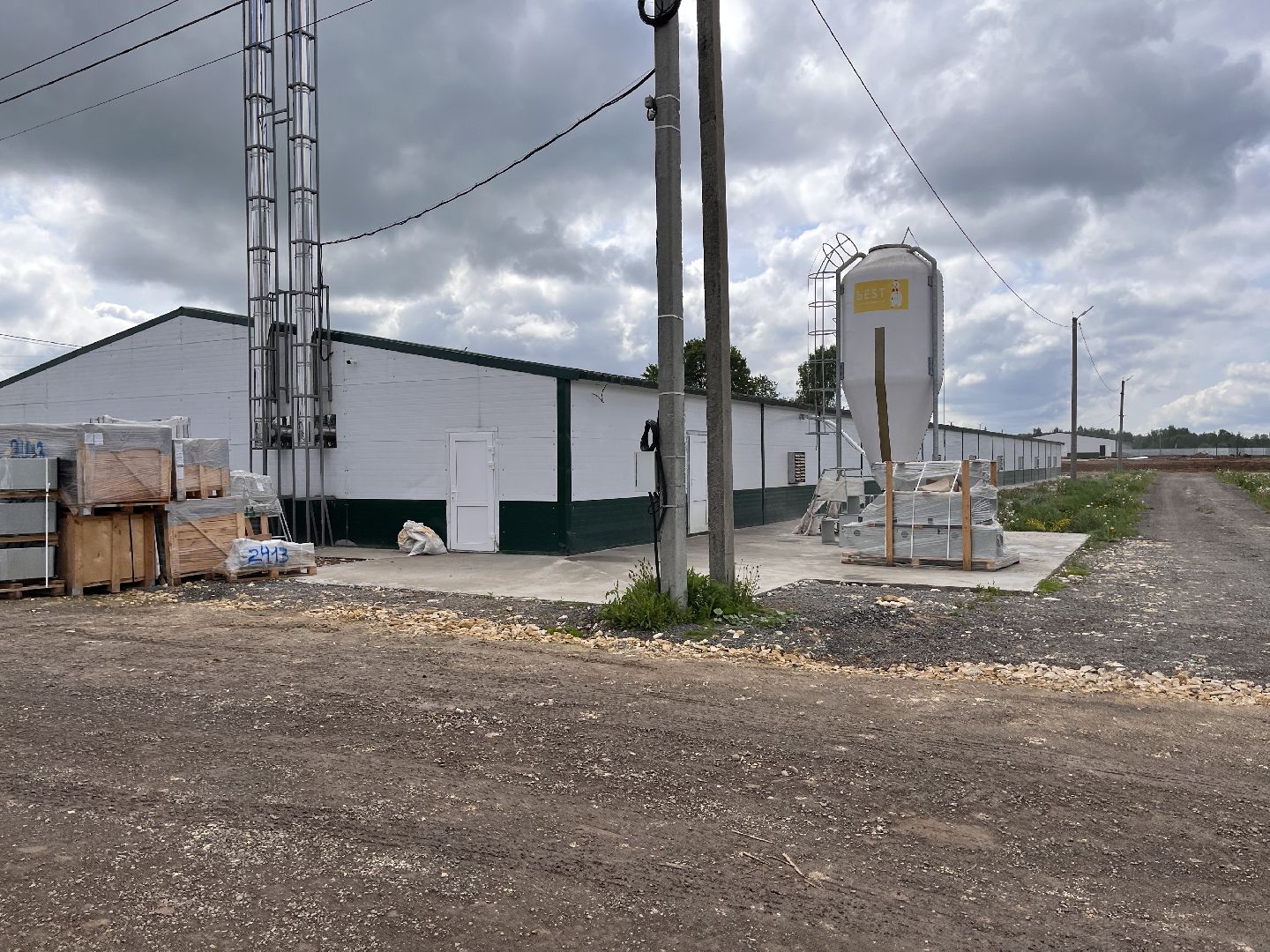 Шаховская, Птицеферма, строительство