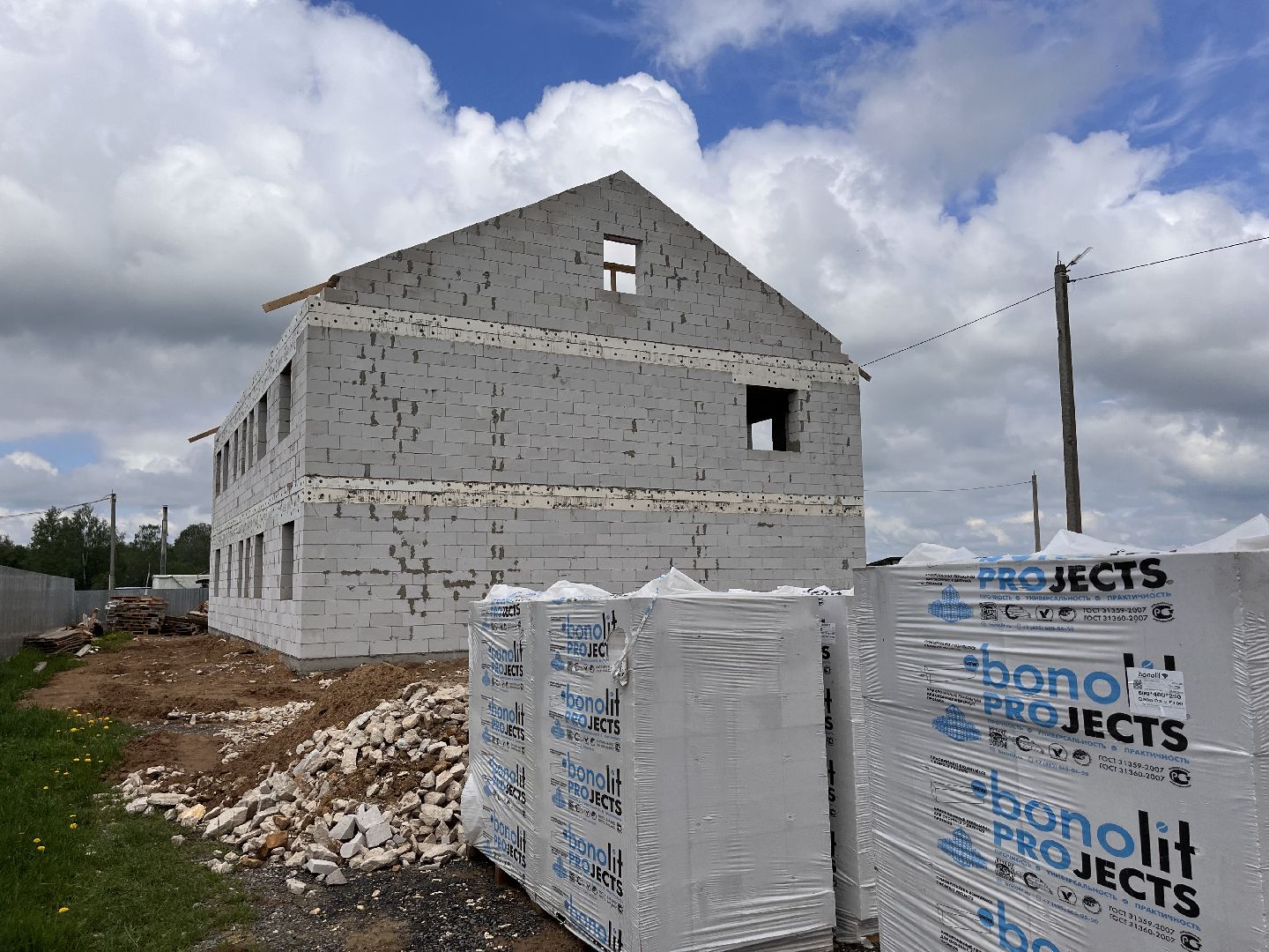 Шаховская, Птицеферма, строительство