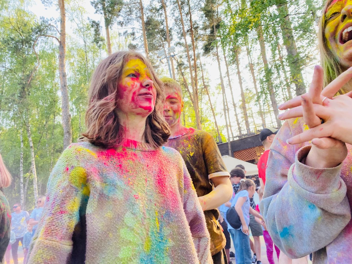 Домодедово, парк Елочки, Холли, фестиваль красок