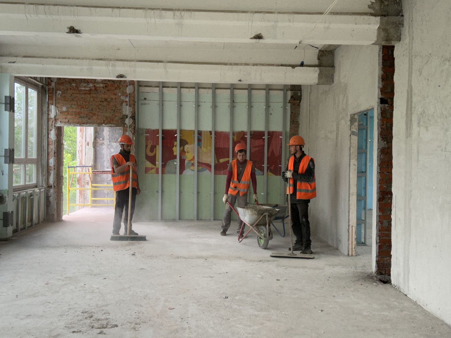 Капитальный ремонт, школа, строительство, Фрязино