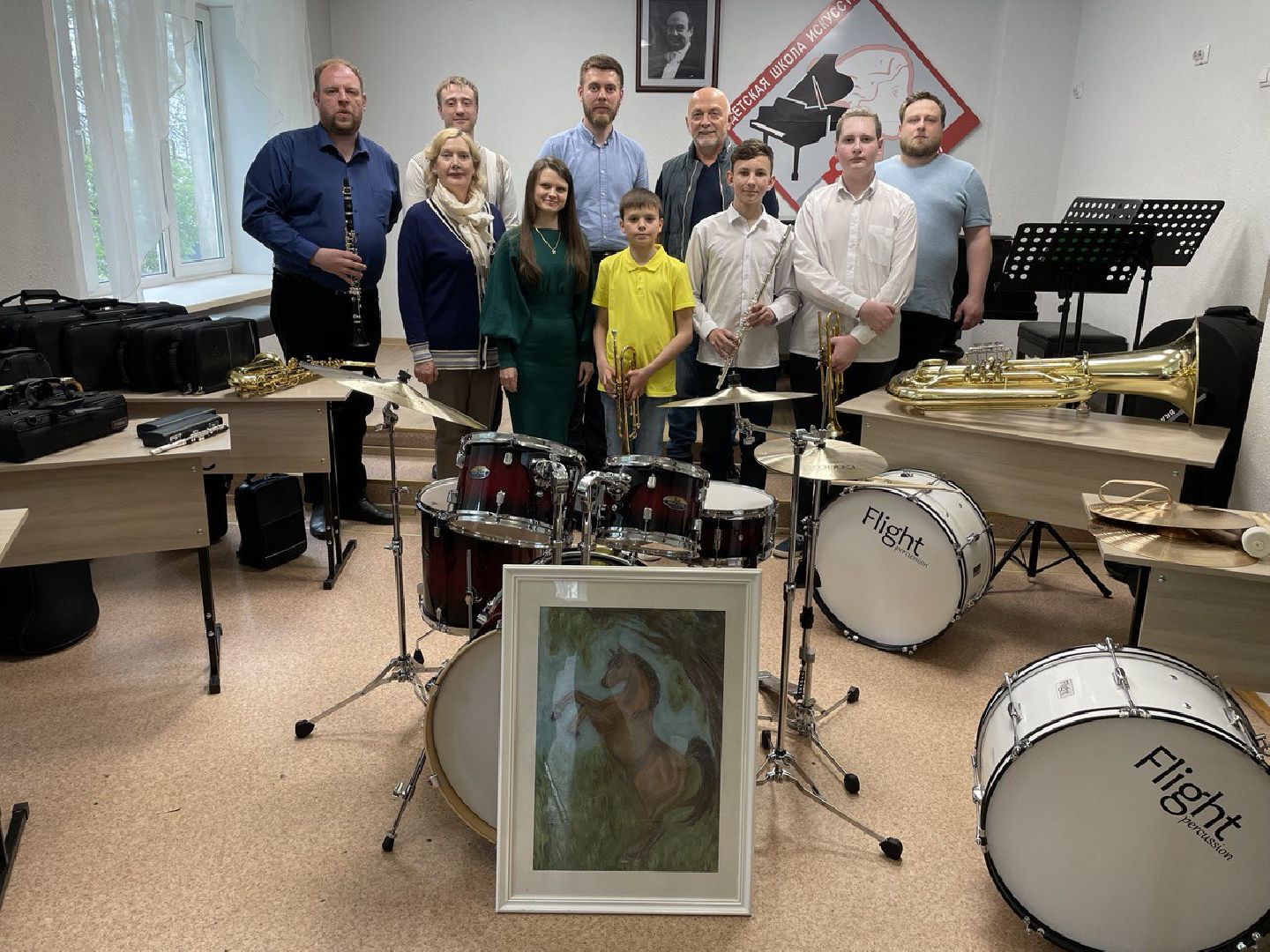школа искусств, духовой оркестр, инструменты, благотворительность, Котельники