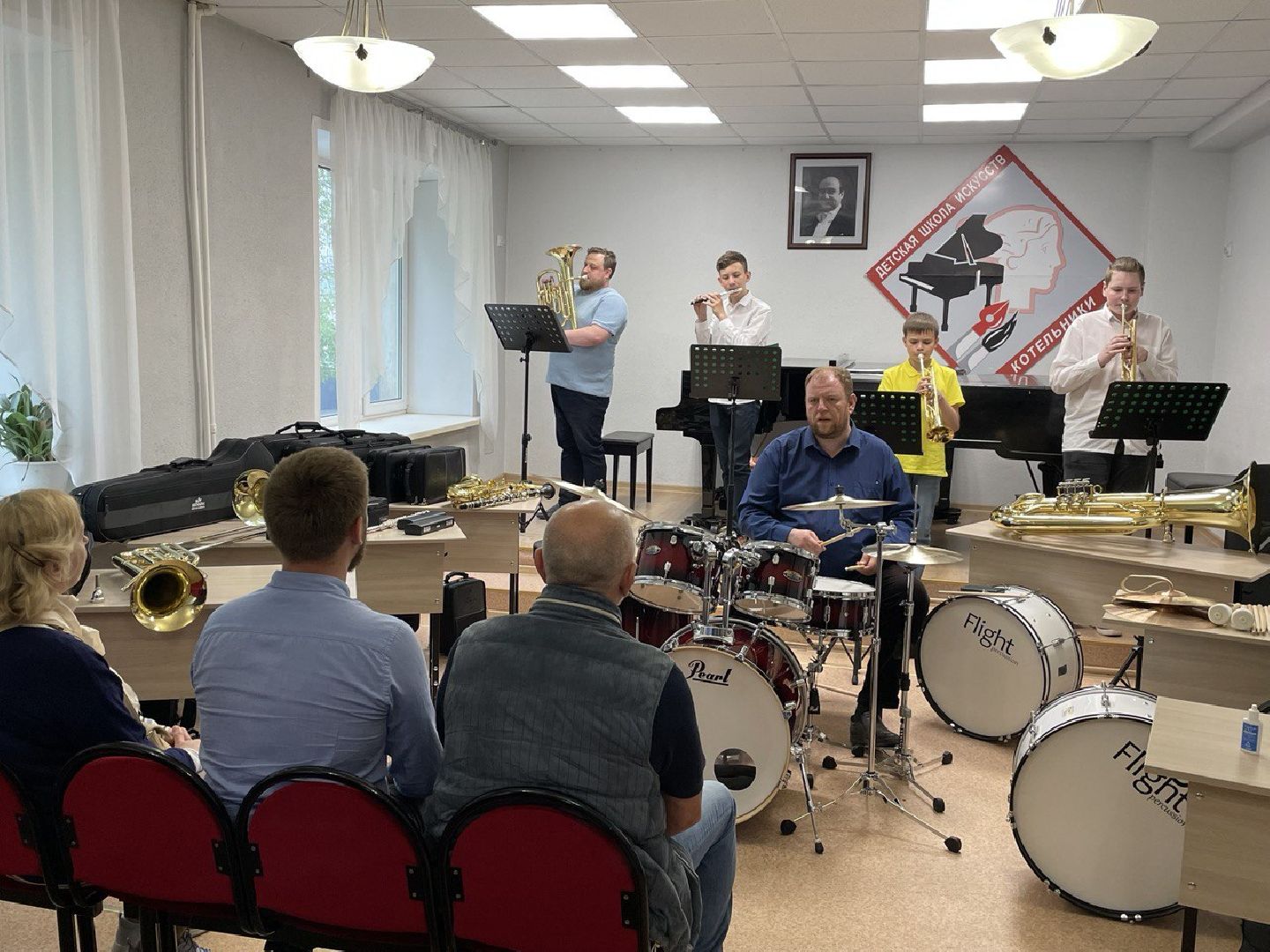 школа искусств, духовой оркестр, инструменты, благотворительность, Котельники
