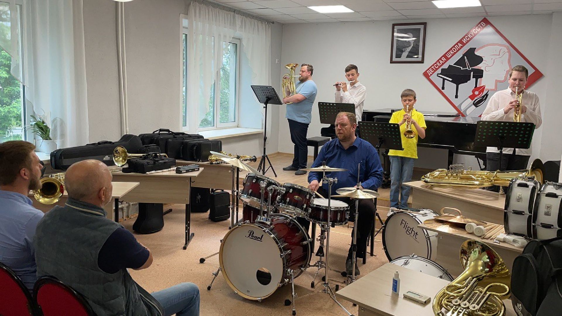 школа искусств, духовой оркестр, инструменты, благотворительность, Котельники