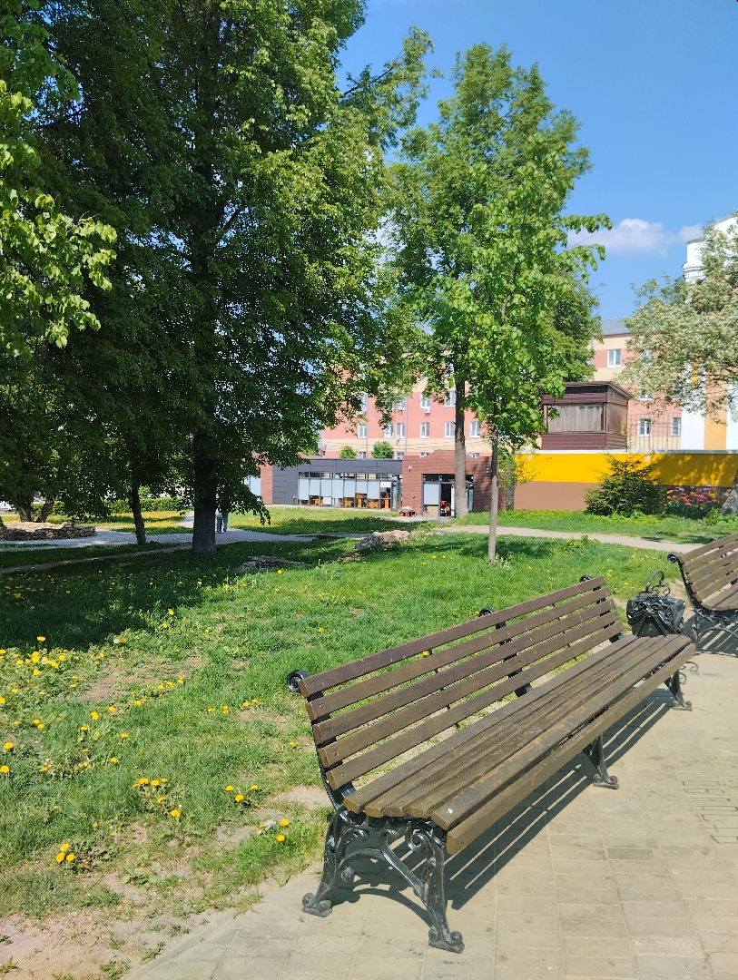 Благоустройство, озеленение, сквер Бугрова, Ногинск, Богородский городской округ