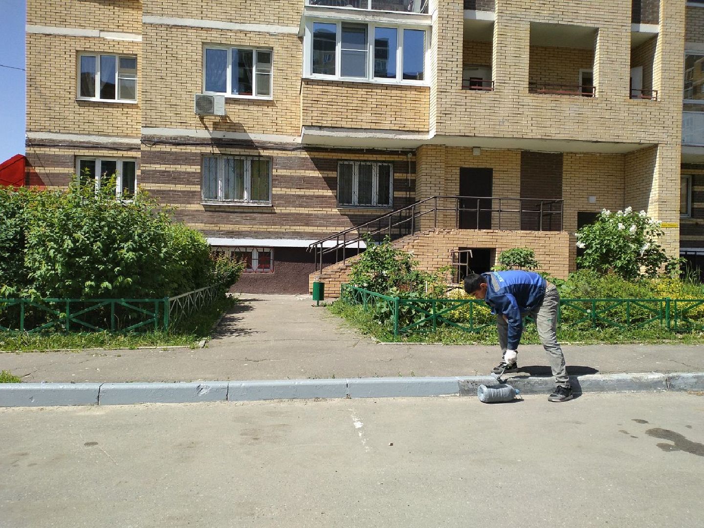 благоустройство, двор, тротуар, Лосино-Петровский