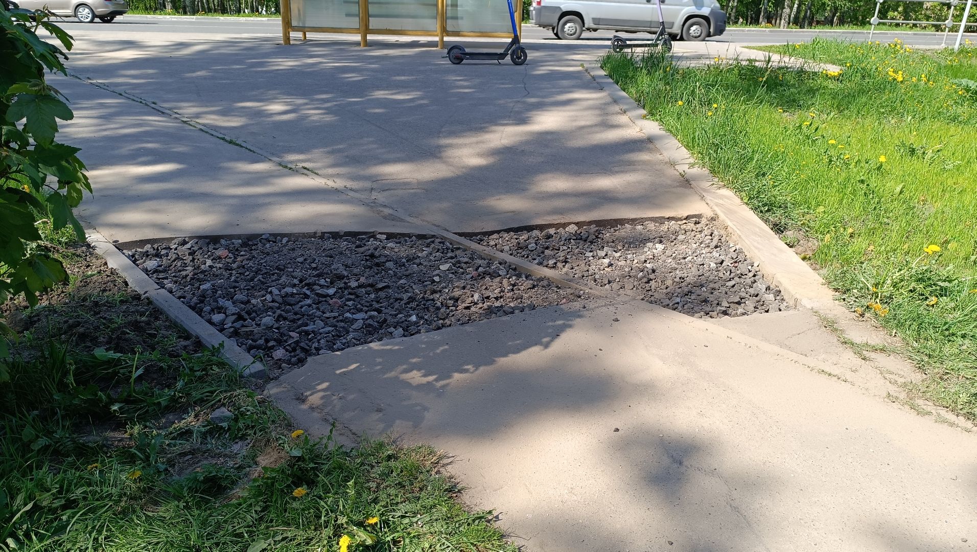 Лобня, благоустройство, асфальт