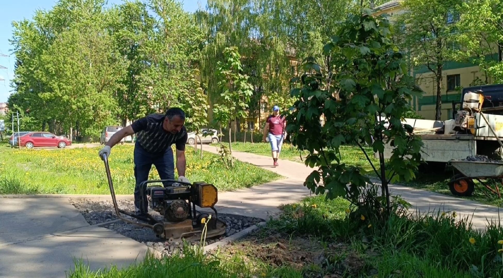 Лобня, благоустройство, асфальт