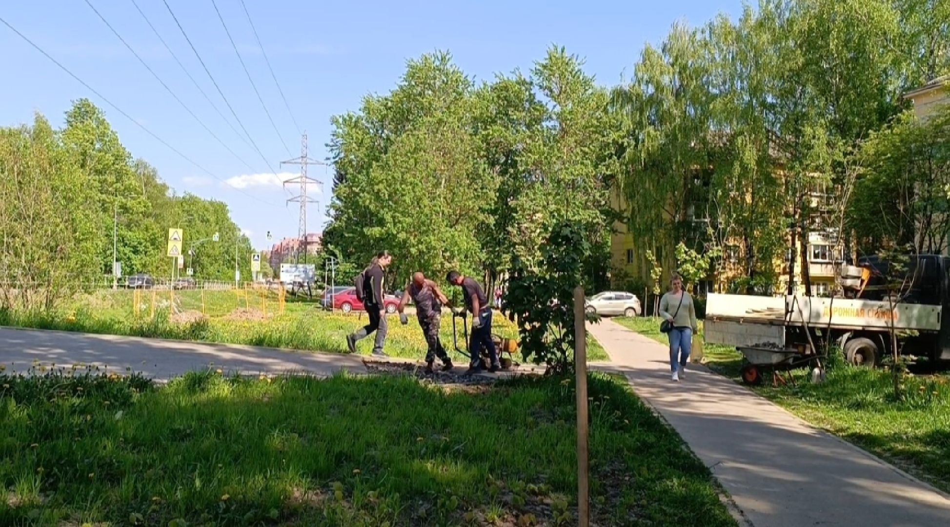 Лобня, благоустройство, асфальт