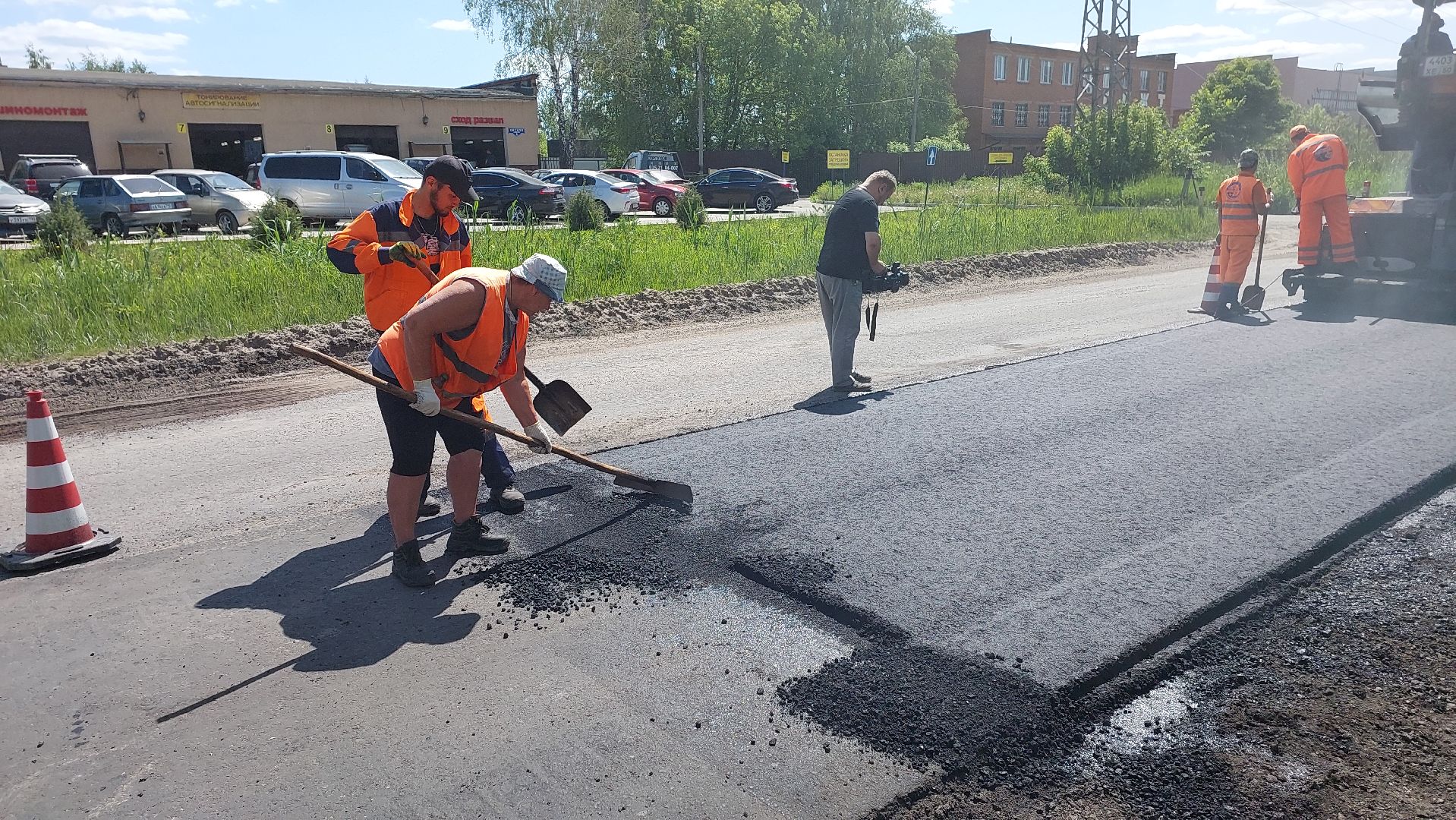 дороги, серпухов, мосавтодор, окское шоссе, асфальт, дорожные работы,