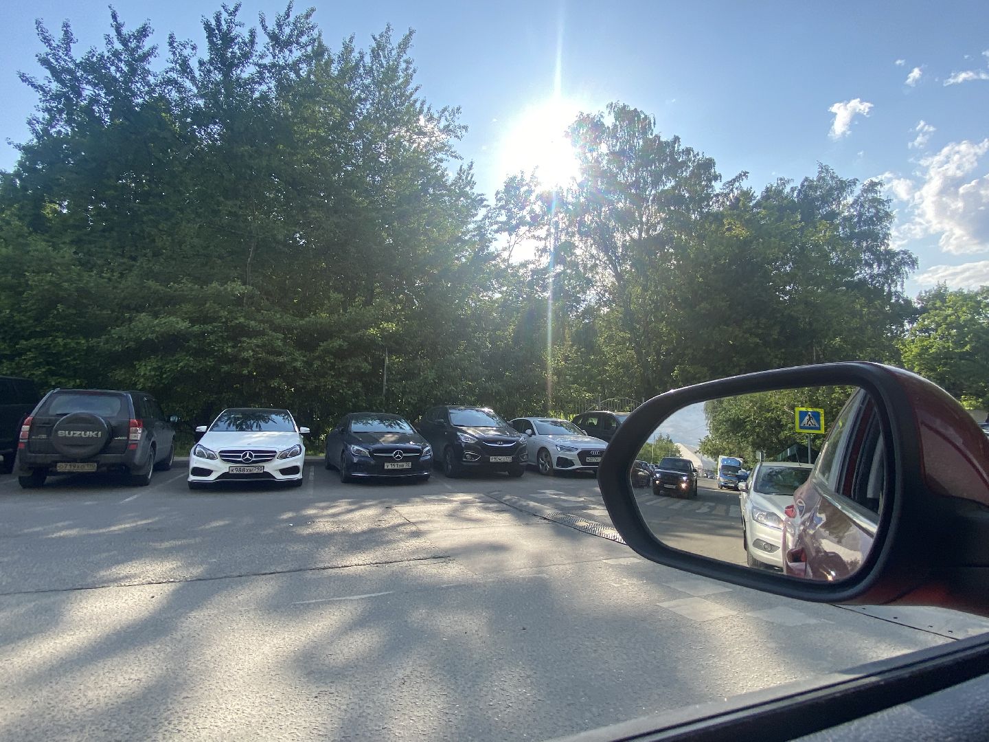 Химки, каршеринг автомобиль, лес