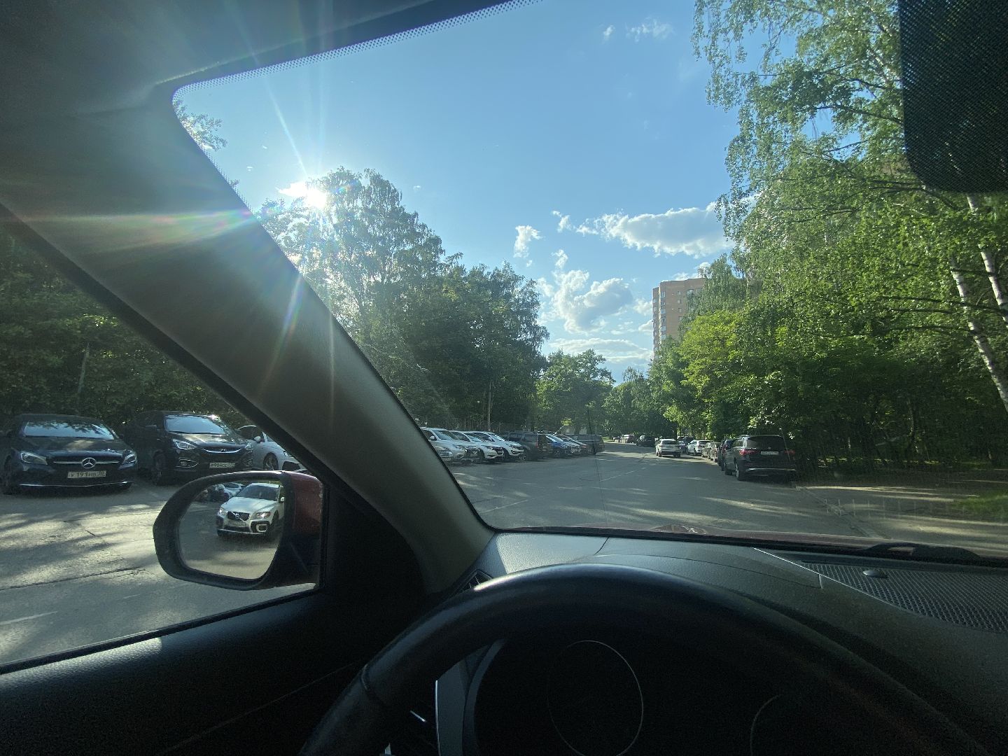 Химки, каршеринг автомобиль, лес