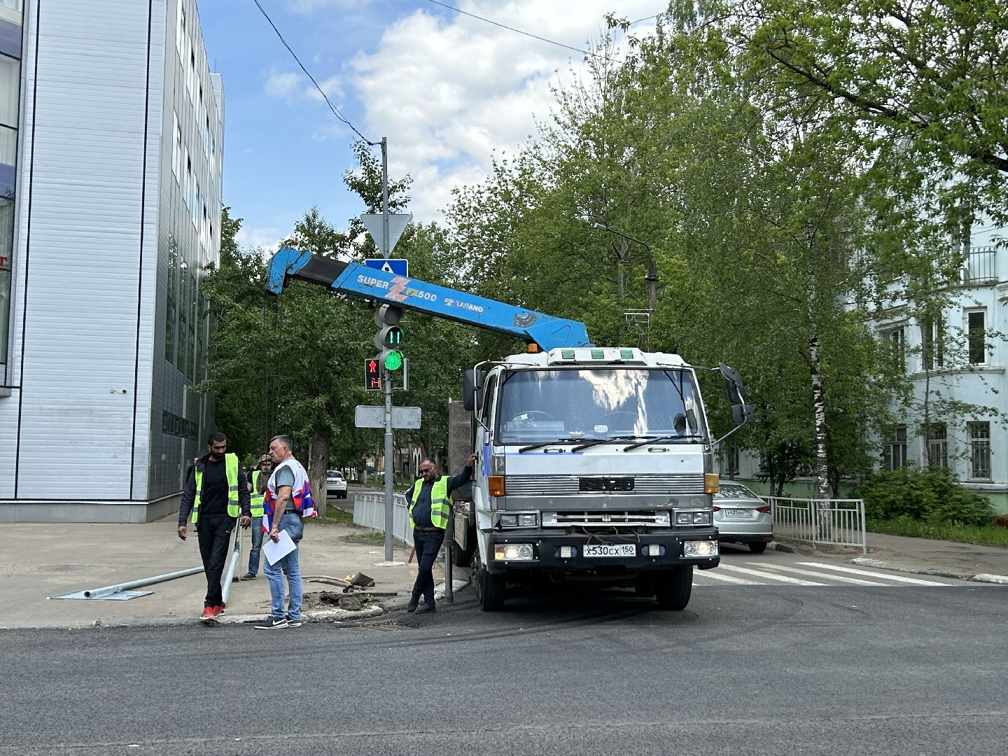 Дорожные знаки, дороги, Фрязино