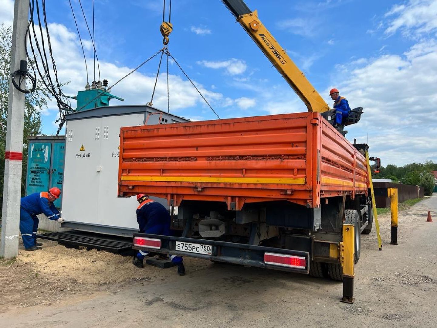 Чехов, ЖКХ, КТП, Мособлэнерго, установка