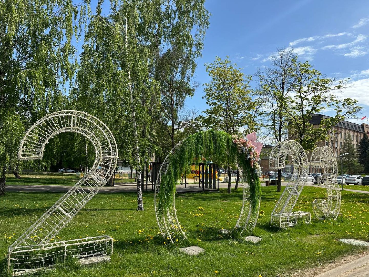 Можайск, Можайский городской округ, Подмосковье, фотозона, цветы, активные жители, фотографии, инсталляция