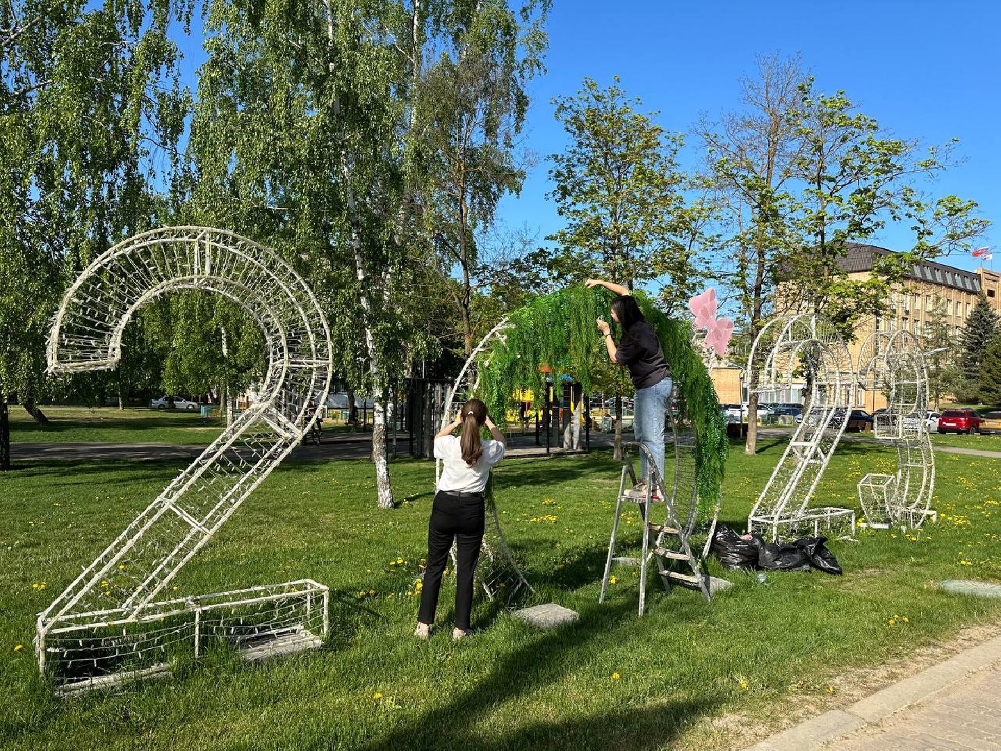 Можайск, Можайский городской округ, Подмосковье, фотозона, цветы, активные жители, фотографии, инсталляция