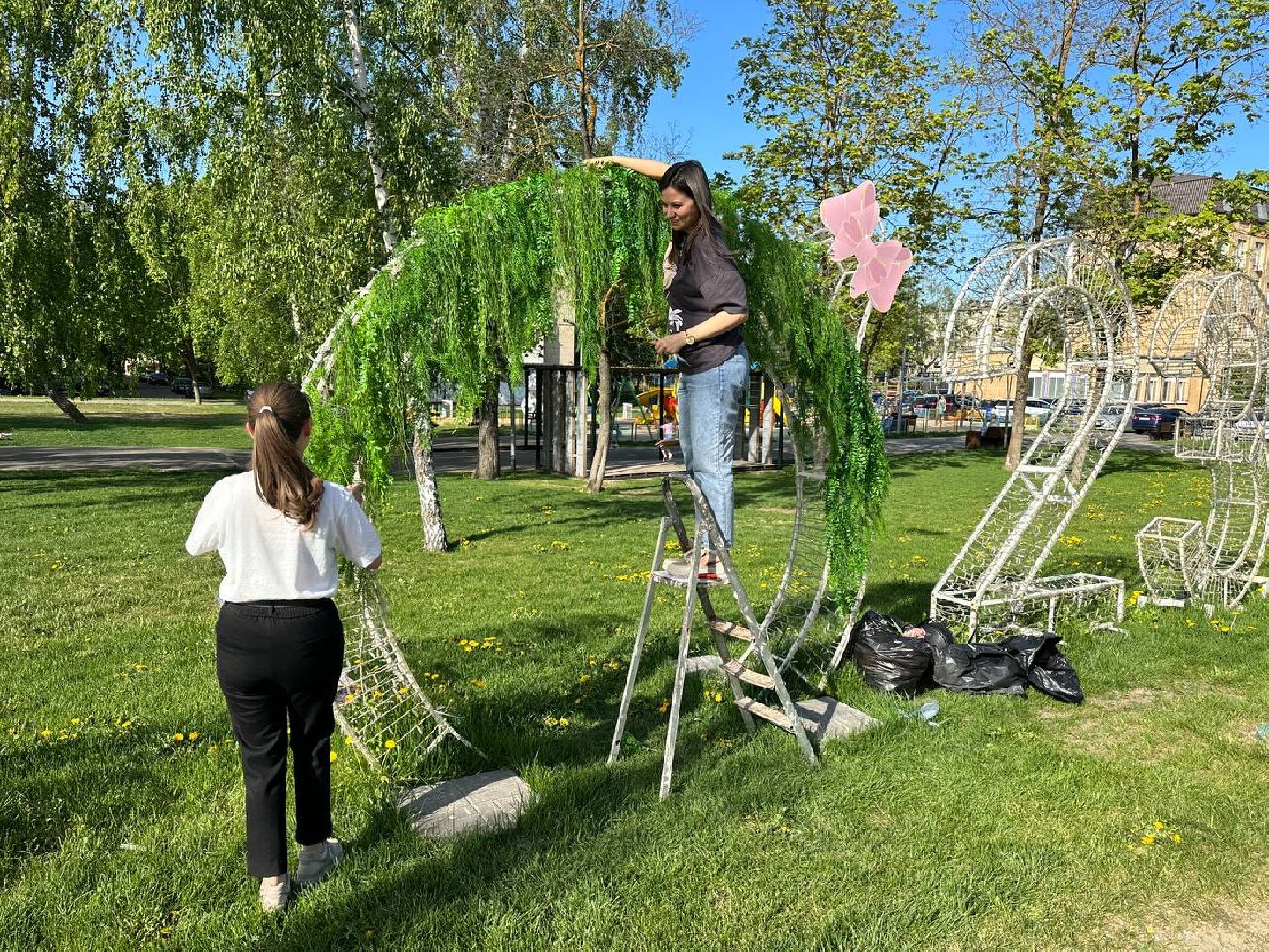Можайск, Можайский городской округ, Подмосковье, фотозона, цветы, активные жители, фотографии, инсталляция