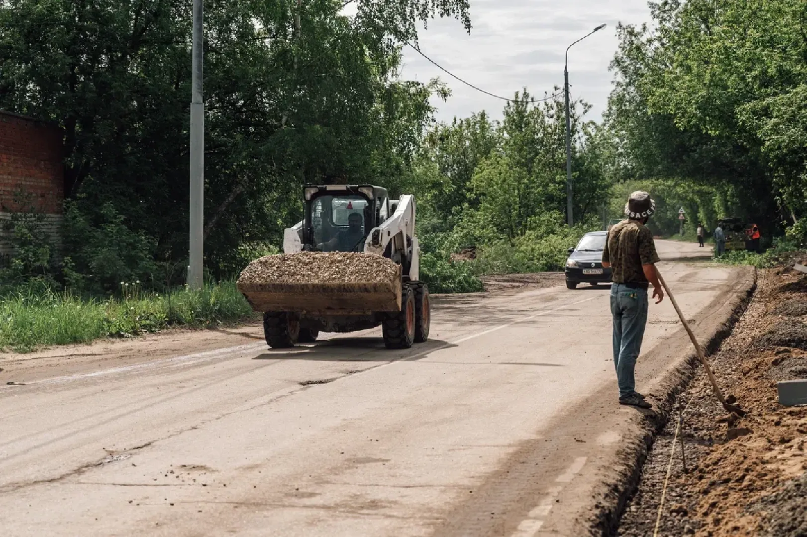 Тротуар, благоустройство, дорога, Щёлково