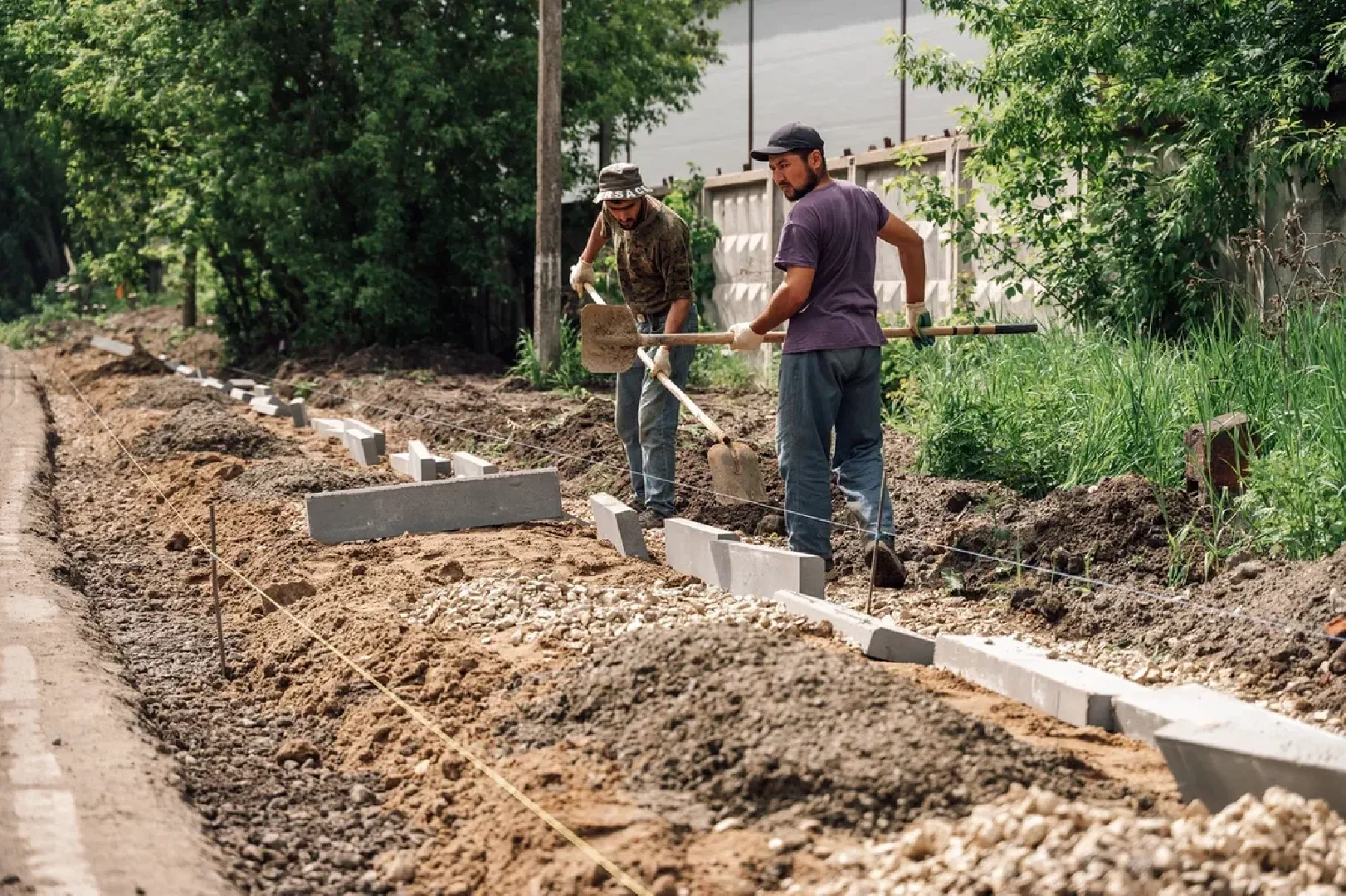 Тротуар, благоустройство, дорога, Щёлково