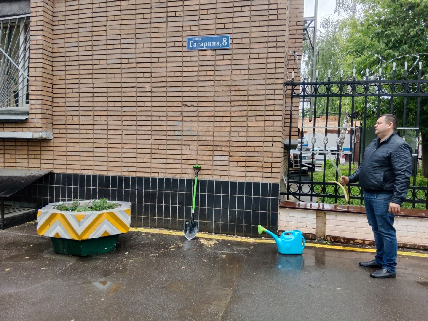 Город-сад, волонтёры, отдел, полиции, цветы