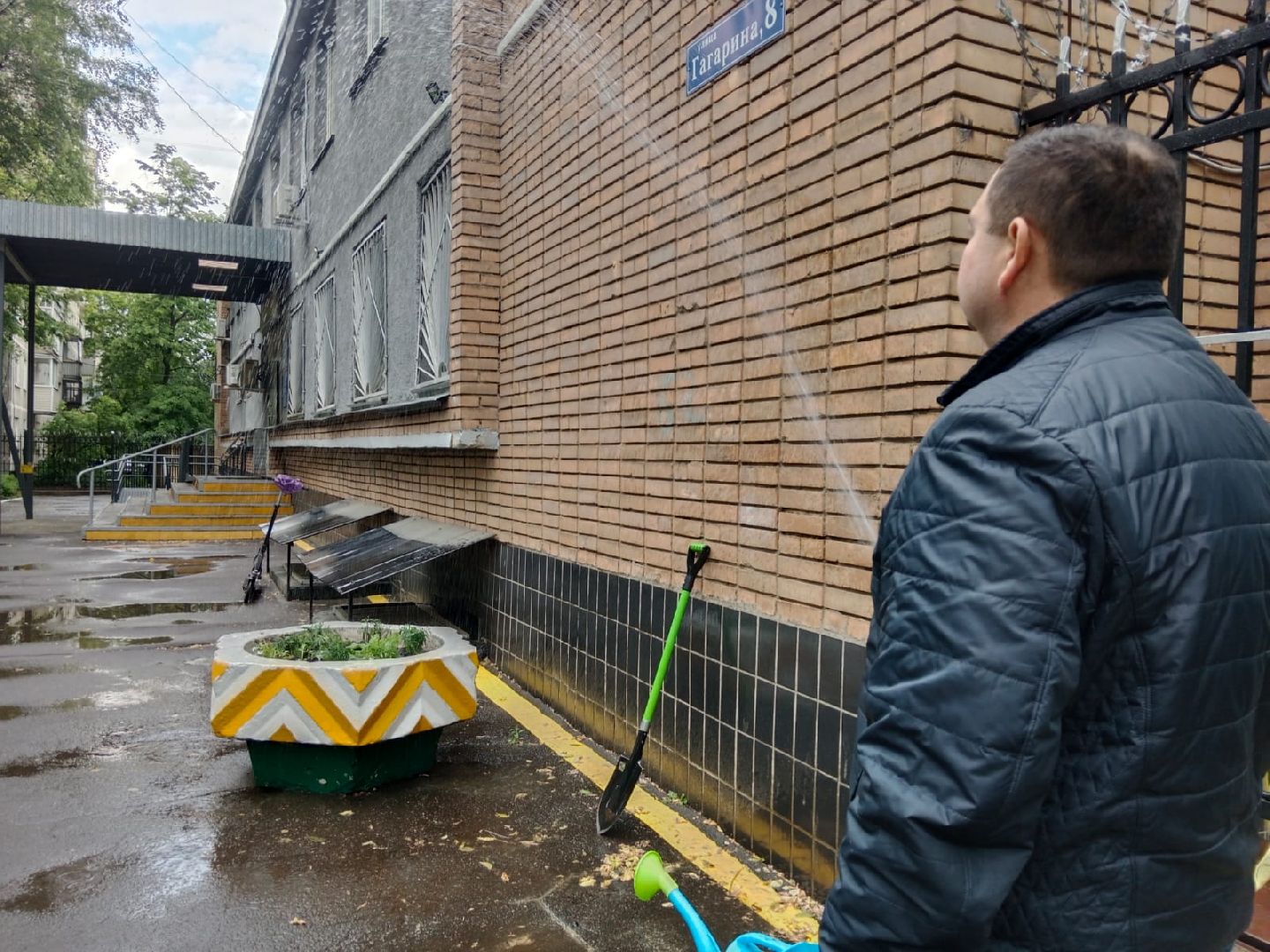 Город-сад, волонтёры, отдел, полиции, цветы