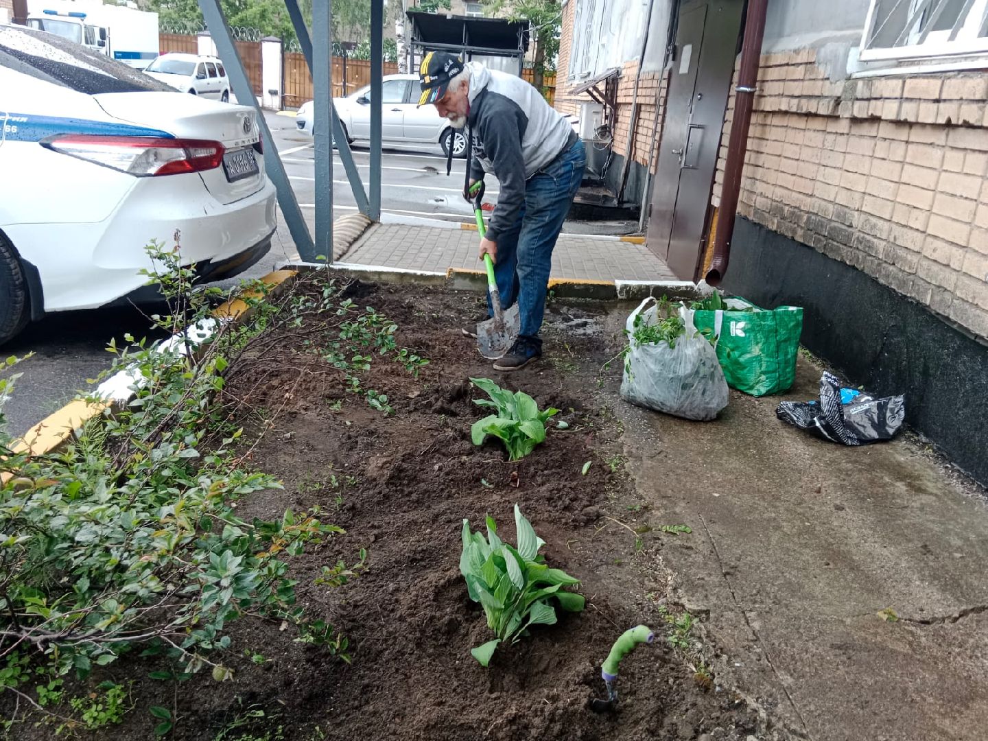 Город-сад, волонтёры, отдел, полиции, цветы