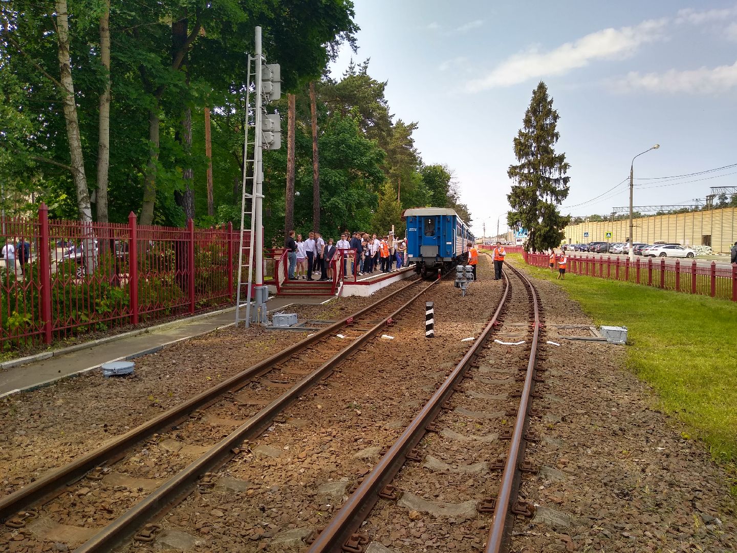 Раменское, транспорт, открытие сезона работы детской железной дороги