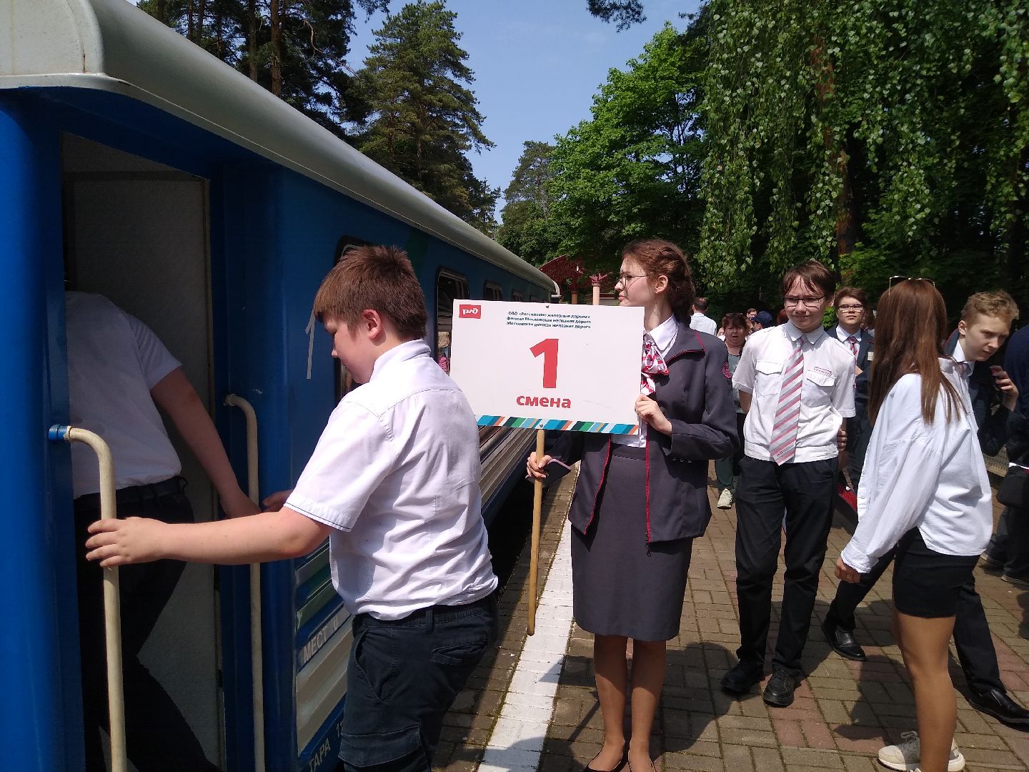 Раменское, транспорт, открытие сезона работы детской железной дороги