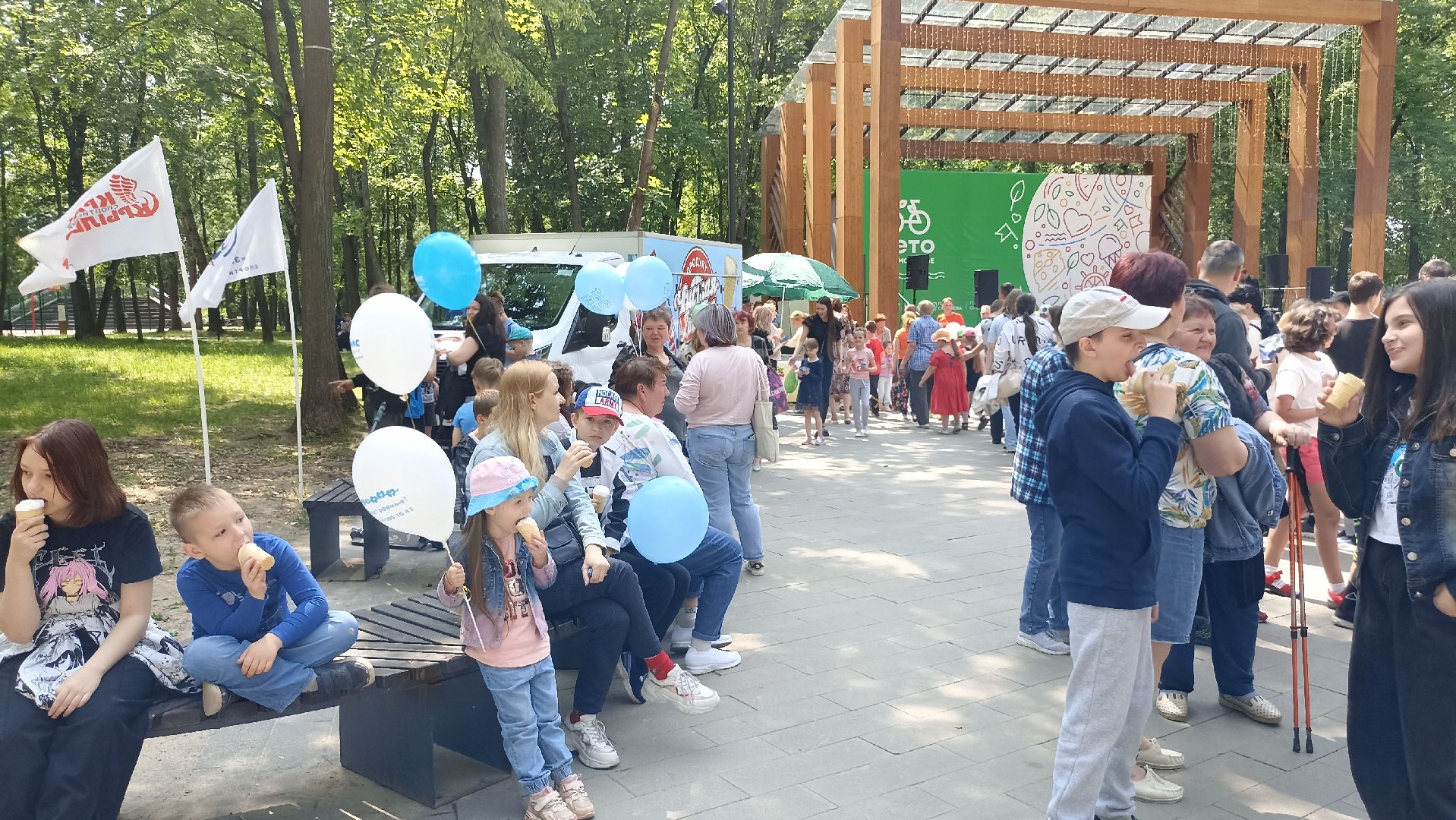 Серпухов, Подмосковье, дети, праздник, мороженое, лето