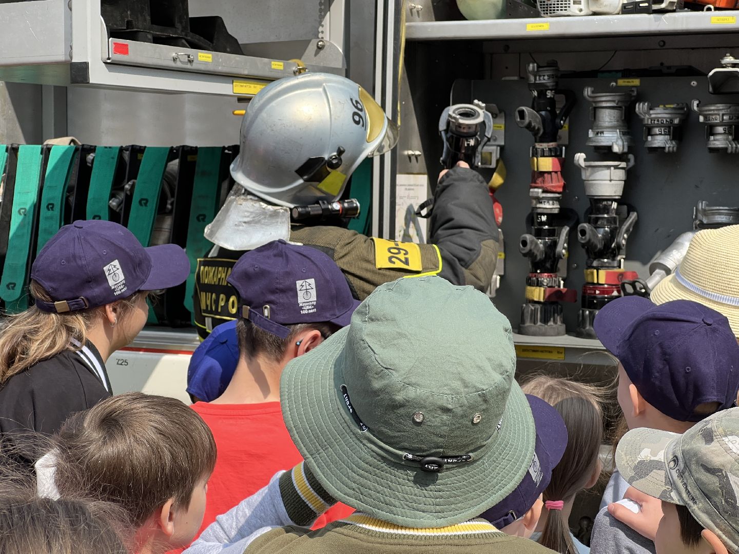 Химки, школьный лагерь, пожарные, МЧС, противопожарная безопасность