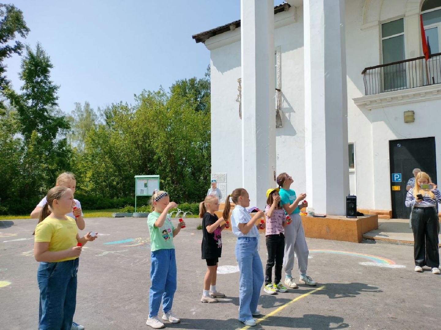 Шатура, Керва, ДК, рисунке на асфальте, Защита Детей