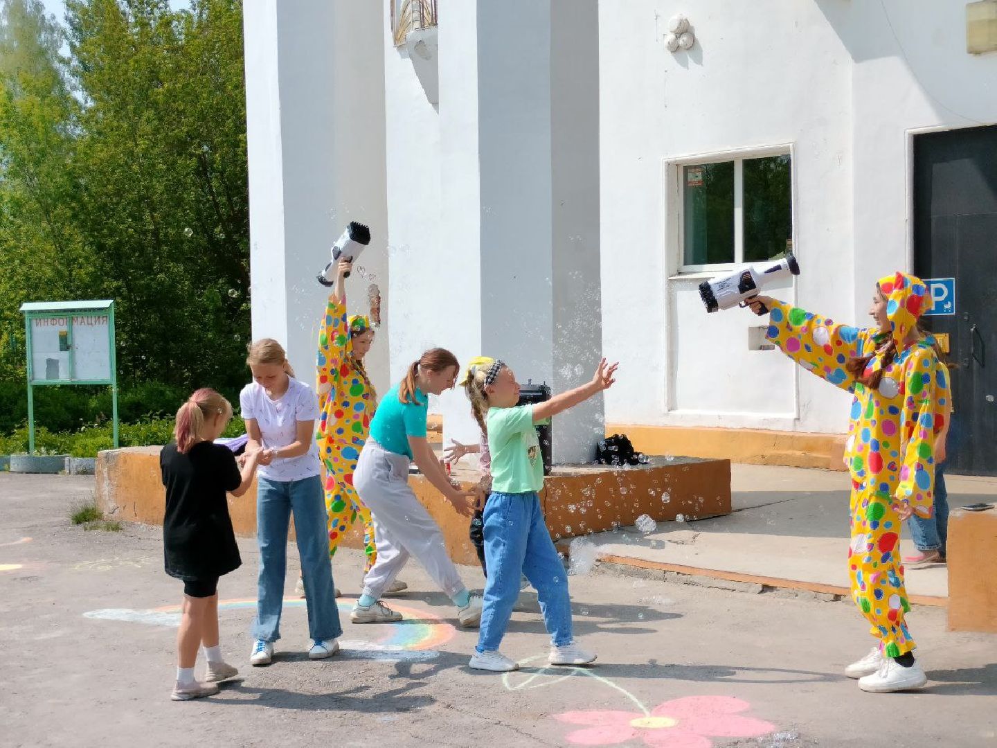 Шатура, Керва, ДК, рисунке на асфальте, Защита Детей