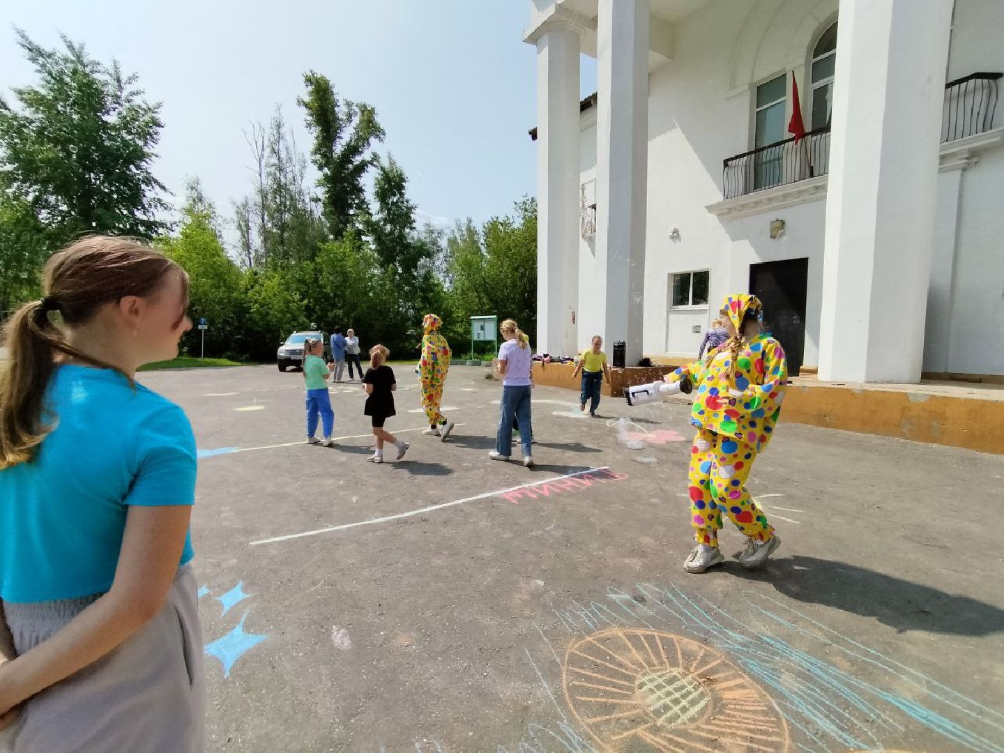 Шатура, Керва, ДК, рисунке на асфальте, Защита Детей