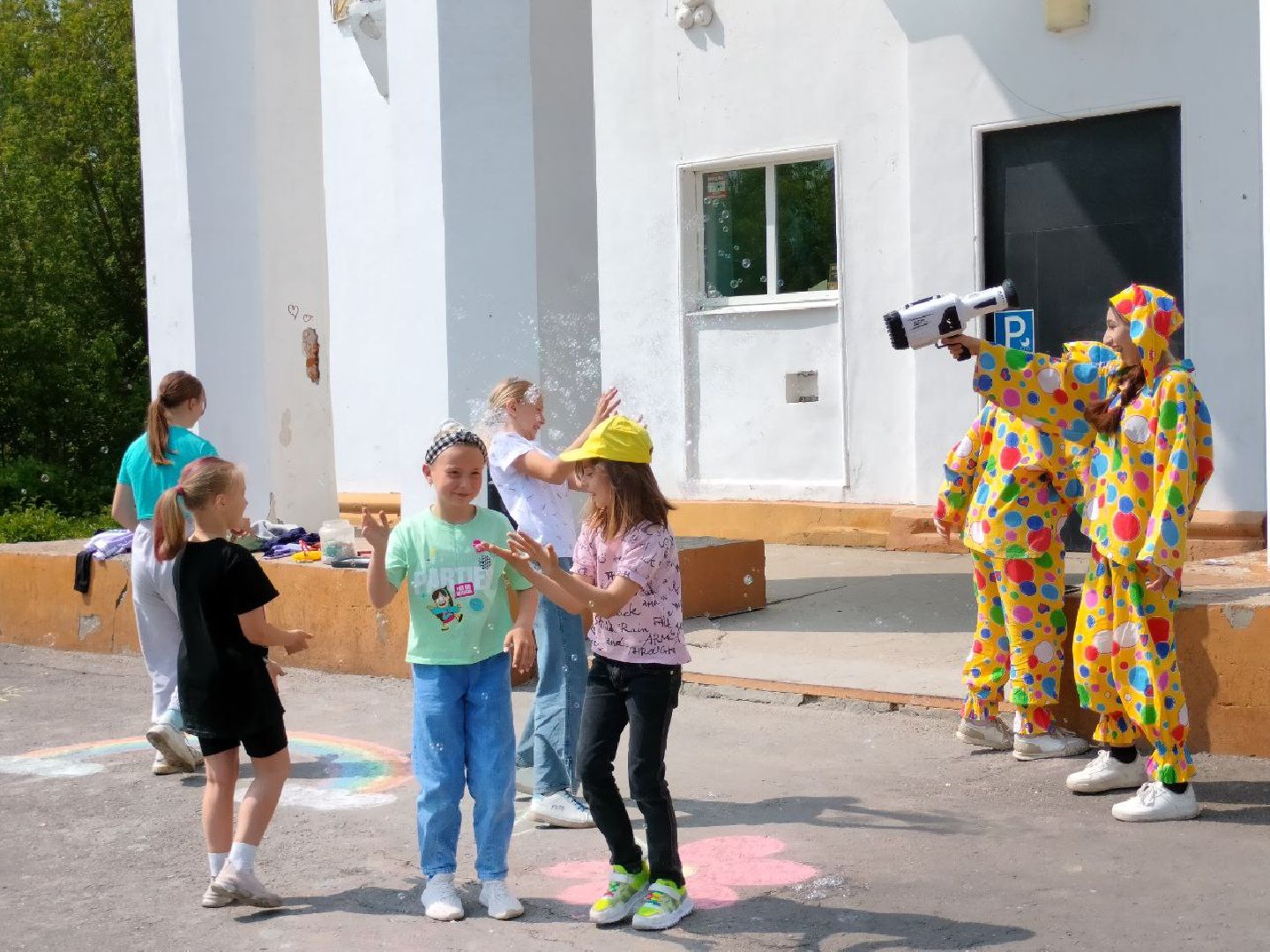 Шатура, Керва, ДК, рисунке на асфальте, Защита Детей