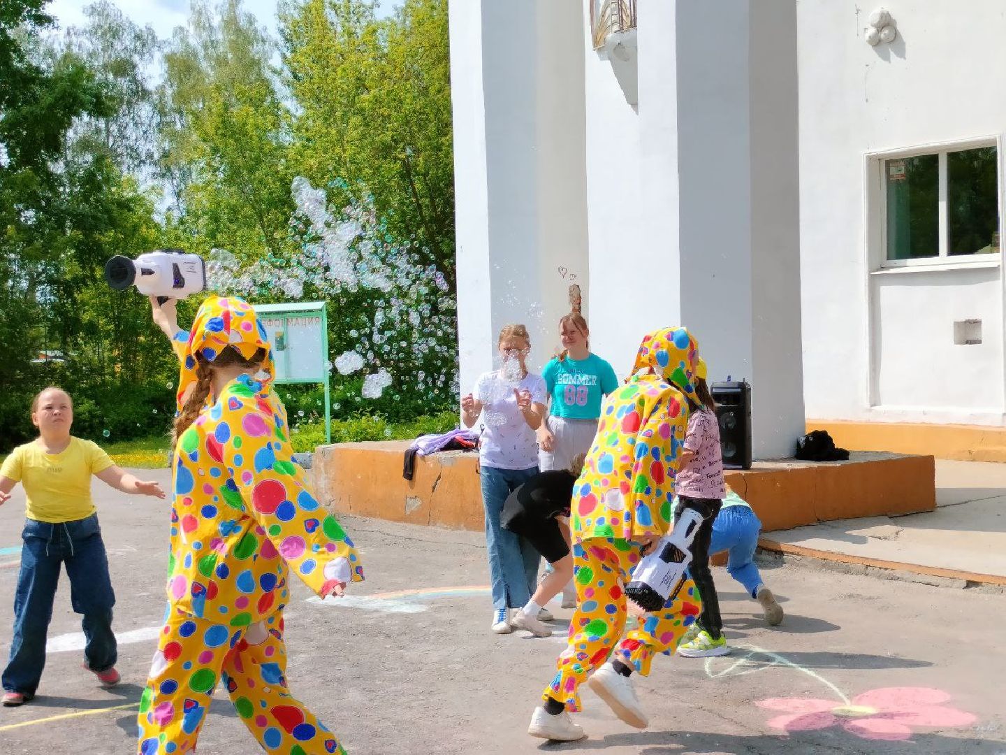 Шатура, Керва, ДК, рисунке на асфальте, Защита Детей