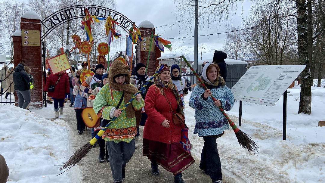 Волоколамск, культура, парк, Масленица, выступление, артисты, Зима в Подмосковье, концерт