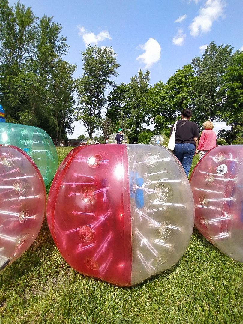 Бампербол, шар, игра, футбол, праздник