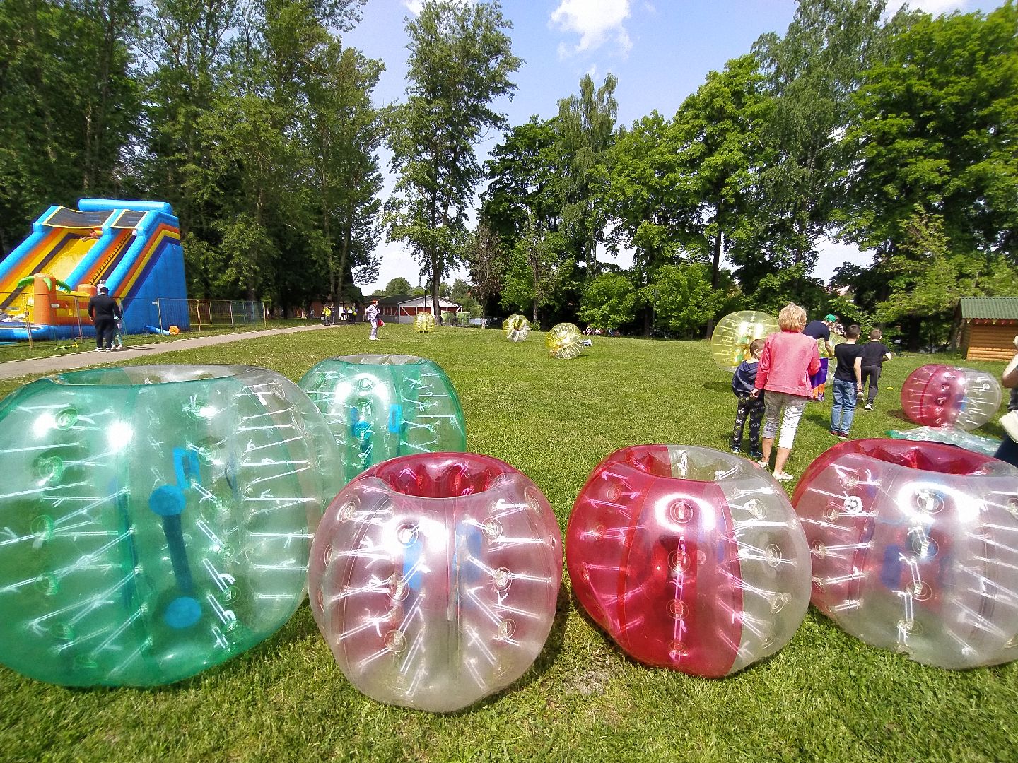 Бампербол, шар, игра, футбол, праздник