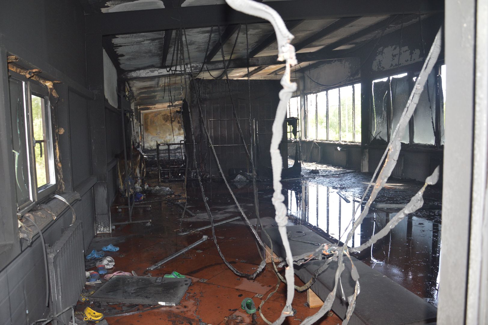 Шатура, ЧП, пожар, сгорел автосервис.