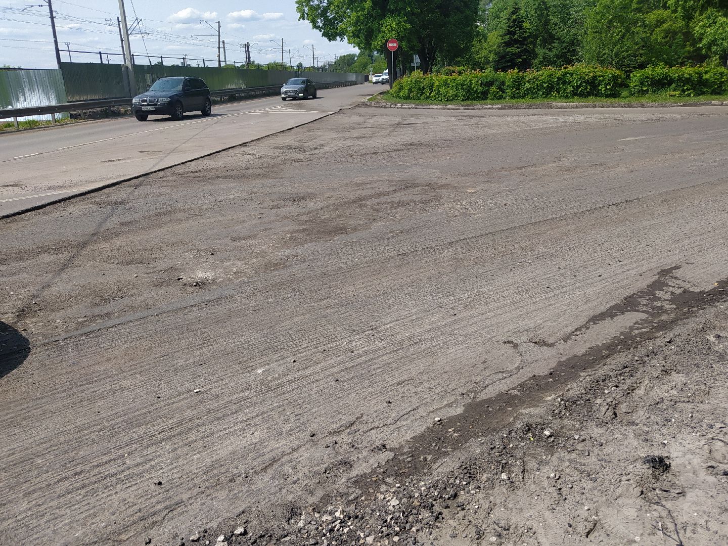 Асфальт, замена, дорога, город